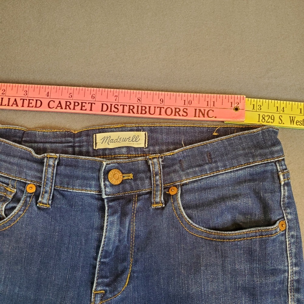 Madewell Skinny Skinny Jeans Women's Size 27 Mid Rise Blue, Light Wash Knee‎ - Picture 7 of 11